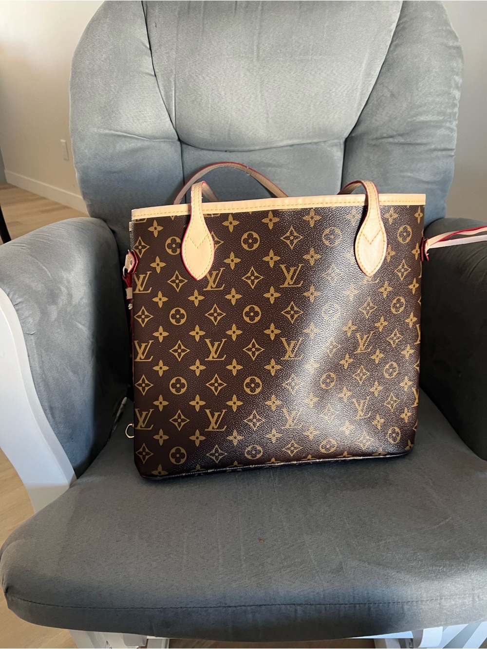 Louis Vuitton Brown Monogram Canvas Shoulder Tote